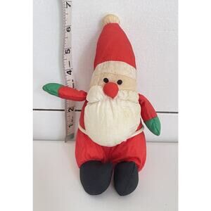 Vintage Sears Soft Dreams Nylon Santa Claus 5" Stuffed Toy Plush